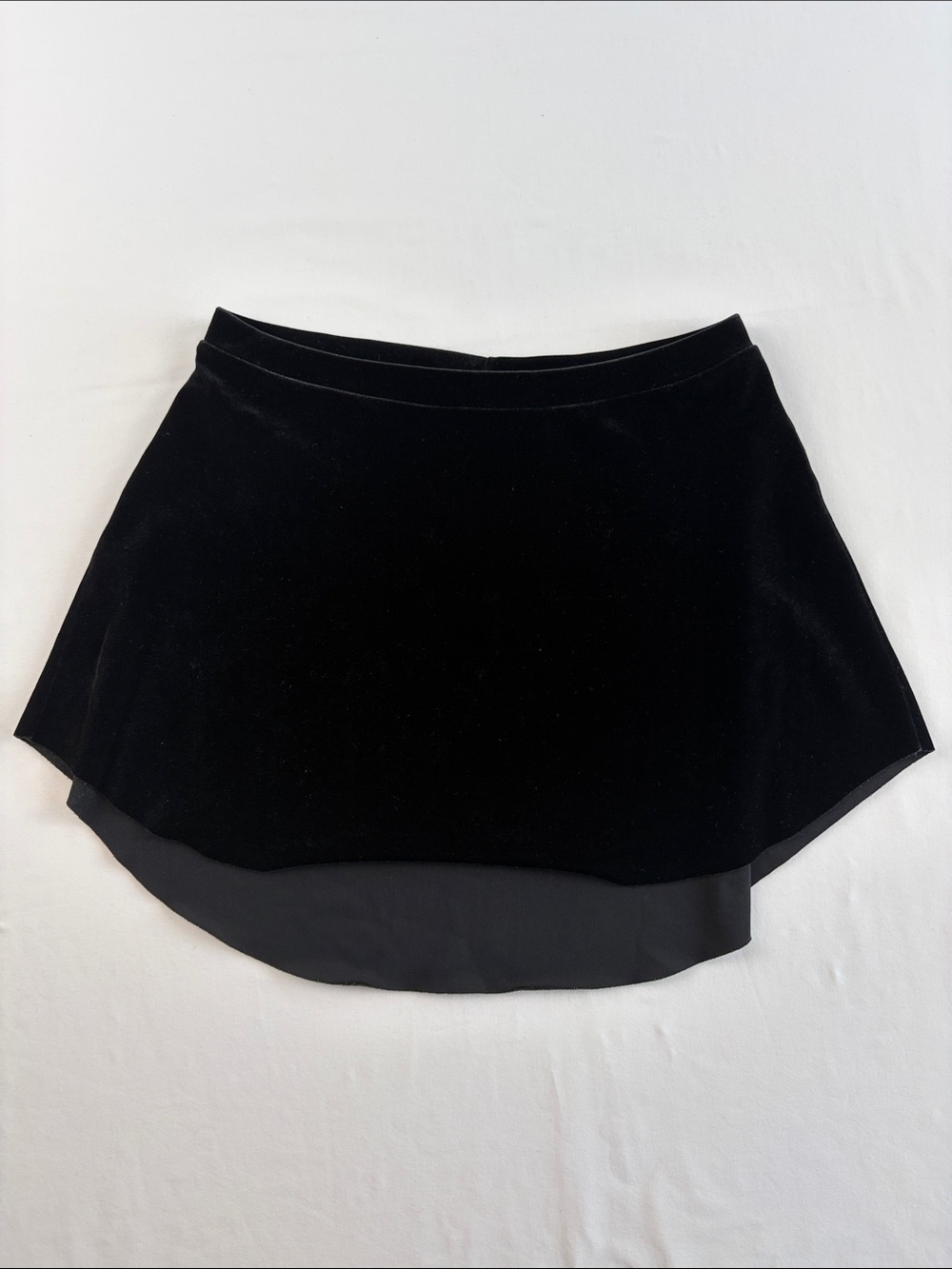 Eleve Dancewear Tulip Skirt in Black Velvet - Size XS